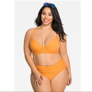 Ashley Stewart Orange 2Pc Bikini Sz 12 or XL